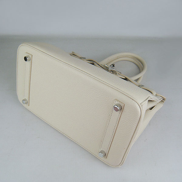 Replica Hermes Birkin 30CM Togo Leather Bag Cream 6088 On Sale - Click Image to Close